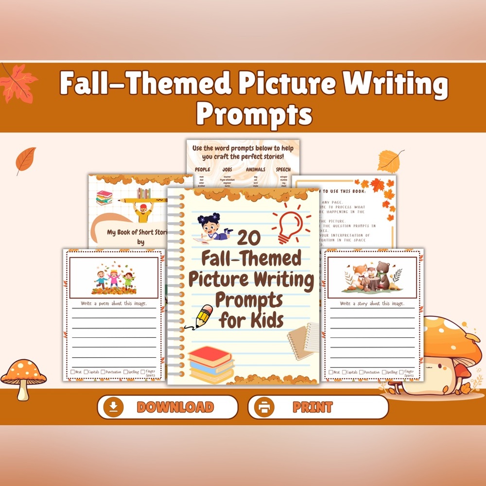 Autumn Writing Prompt Sheets - Picture 5 of 5